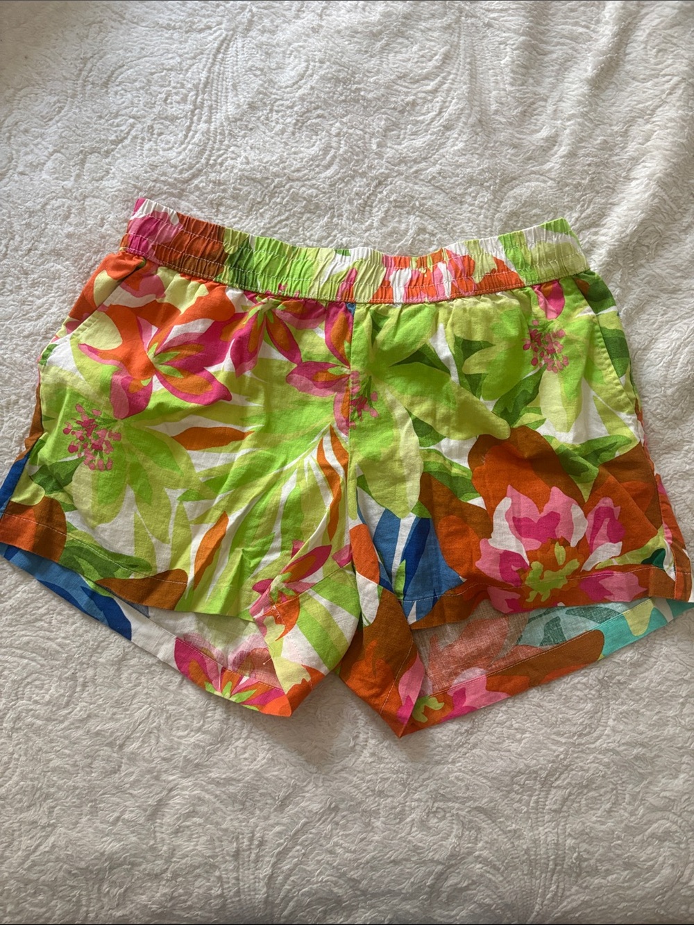 Future Collective Women’s Floral Print Linen Shorts